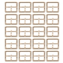 20 Pcs Metal Belt Buckle Prong Buckles for Bags Hardware Replacement