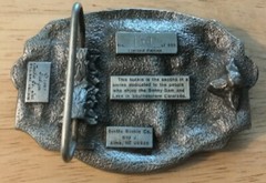 1987 Vintage Bonny Dam Colorado Fishing Hunting Boating Siskiyou Belt Buckle
