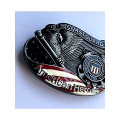 Coast Guard American Heroes Belt Buckle