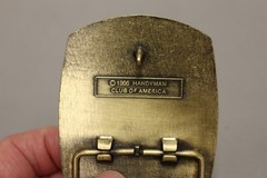 Handyman Club of America Life Member Belt Buckle and Key Ring – Used