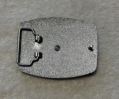 CLASSIC BELT BUCKLE DETAILED CROSS CRUSADES RELIGIOUS SYMBOL SILVER TONE