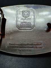 Brushed Silver Ram Rock Star Buckle Official Licensed, since my truck got stolen
