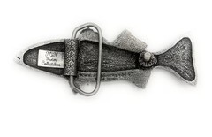 Salmon Buckle – Pewter Belt Buckle