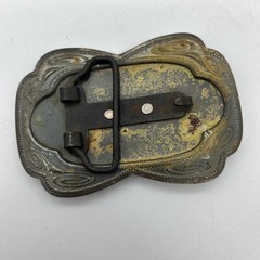 Vintage Truck Trailer Metal Belt Buckle Trucker