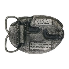 Buckle: Sea Lion Caves. Florence, Oregon Commemorative Pewter
