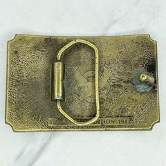 Vintage 1982 Great American Buckle Co Southern Outdoors Magazine Belt Buckle