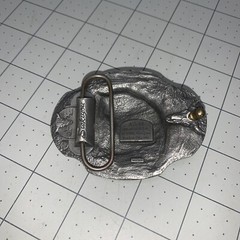 Arroyo Grande Buckle Co Eagle 1990 Belt Buckle AG44 Heavy Pewter 3D Vintage EUC