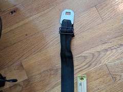 CORVETTE LOGO SEATBELT STEEL BUCKLE BELT – EXPANDABLE UP TO 36INCHES-GENTLY USED