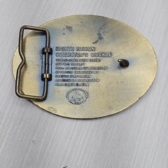 Vintage 1982 Hesston National Finals Rodeo NFR Belt Buckle 8th Edition Brass