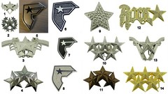 Rock Rebel Silver Famous Star & Strapes Belt Buckle Silver Gold Bling men women