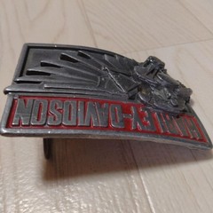 Harley-Davidson Belt Buckle, Vntage Engine Frame Wing Motifs G-88 Harmony 1989
