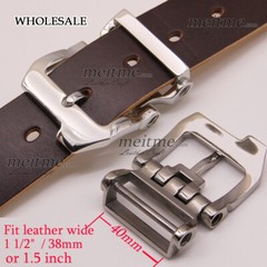 1 1/2 Belt Buckle Vintage Stainless Steel Work men Buckles Pin Hippie DIY Lot