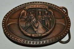 2012 Heart of Zachary Cape Canaveral Energy Center Award Brass Tone Belt Buckle