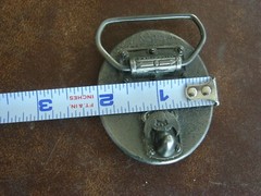 Vintage Advertising Logo Michelin Man Belt Buckle 2 3/8&Prime; Wide NICE ENV