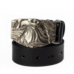 Bald eagle german silver belt buckle, American Eagle, Bird of prey belt buckle