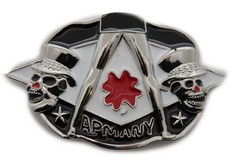 NEW Men Silver Metal Belt Buckle Skulls Women Legs Sexy Apmany Clover Leaf Party