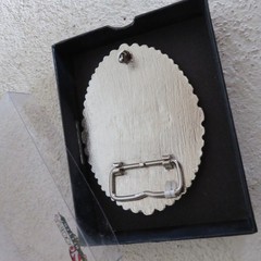 Nocona Tri-color Runnin Horse Western Belt Buckle #60970