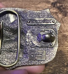 Vintage 1984 Great American Products Metal Belt Buckle “I’m Proud To Be American