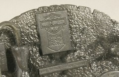 PRL) HARLEY-DAVIDSON FIBBIA CINTURA MOTOR CYCLES BELT BUCKLE BOUCLE CEINTURE &rsquo;89