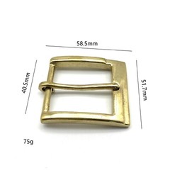 Leather Belt Brass Buckle 1 1/2 »,Leather Crafting Hardwares