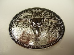 Belt Buckle Bull Cowboy Rodeo Western Steer Fits 1.5&Prime; belt width NEW