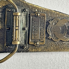 1984 SOUTHERN PACIFIC Train Brass Belt Buckle