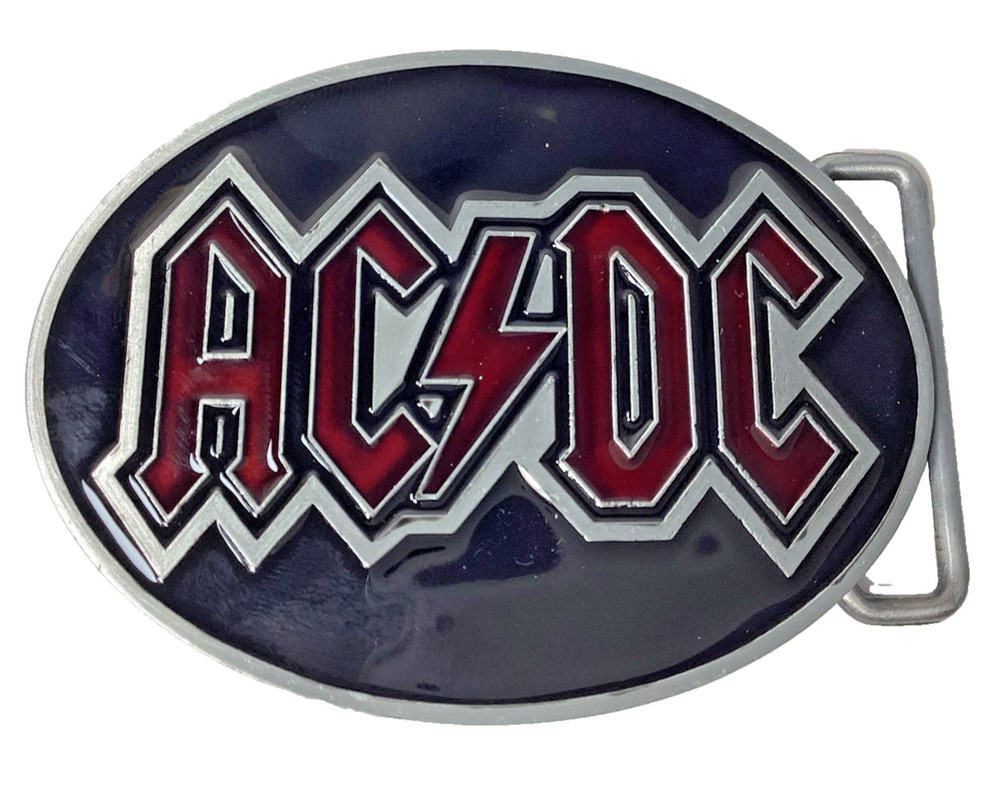 Brand New AC/DC Rock Band Belt Buckle Back in Black