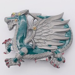 Robotic Dragon Scifi Alien Steampunk Novelty Gift Belt Buckle (New)