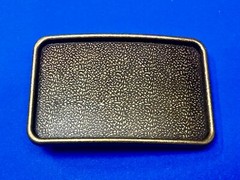 Brown Rectangular Raised Boarder Belt Buckle For Your Craft Project Or To Wear!