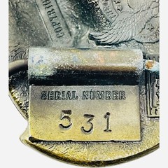 Bass Fishing Belt Buckle Western Great American Buckles USA Serial #531 1981