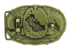 Championship Rodeo Bull Riding Cowboy Western Bronze Plated Belt Buckle
