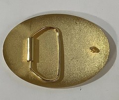 Golden Eagles Belt Buckle NRA National Rifle Association Gold-Tone Metal Oval