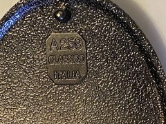 Italian Silvertone Metal Belt Buckle, A259 Classico Italia, Silver Belt Buckle