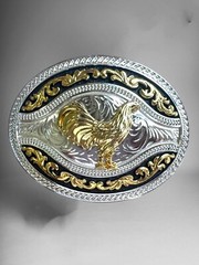 Rooster Rodeo Western Cowboy Belt Buckle Hebilla Vaquera Fina Con Gallo