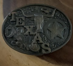 Montana Silversmiths Texas Belt Buckle Longhorn Cowboy Western Vintage