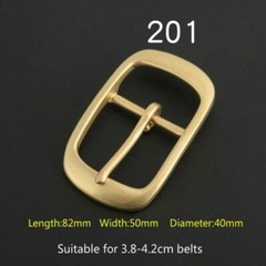 2Pcs Solid Brass Pin Buckle for Men Leather Belt Replacement Strap Accessory