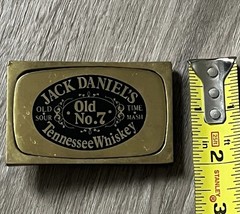 Jack Daniels Tennessee Whiskey Old No. 7 Solid Brass Belt Buckle Vintage!