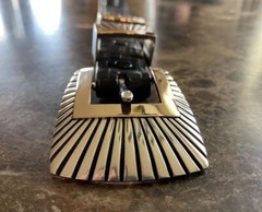 James Reid .925 Sterling 14k Gold Belt Buckle XL Set Square Ray 01 ✅