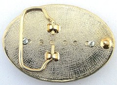 Oval Gold Color Southwest 1922 Peace Silver Dollar Belt Buckle EPBB214/61423