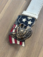 Tommy Hilfiger Vintage Western Buckle Belt Retro American Streetwear Apparel