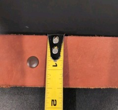VINTAGE BEECH NUT TOBACCO LOGO BUCKLE LDL MARK W/LEATHER BELT MENS SZ 33 GVC
