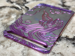 GRIP6 BELT BUCKLE – TITANIUM CONTOUR in PURPLE – WOMEN / MEN – 1.5 INCH WIDE