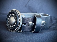“ Orbital” Buckle Archive OOAK Industrial Round 2.5&Prime; Darren McNeese