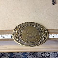Brass North American Hunting Club 1978-1998 20th Anniversary Buckle