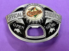 Official Tailgater Baltimore Orioles MLB Siskiyou Belt Buckle & Bottle Opener