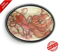 Koi Fish Belt Buckle – Traditional Japanese Tattoo Handmade Artisan – 734