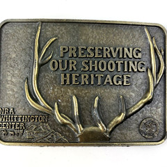 NEW NRA WHITTINGTON CENTER BELT BUCKLE Shooting Heritage Raton NM Hunting Deer
