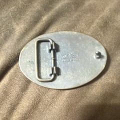 Oden child Metal Oval Frame Belt Buckle “Mike” Logo