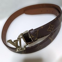 Louis Vuitton Pre-Owned Belt Monogram 3Cm Width Length 102 Buckle 5Cm
