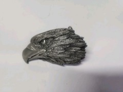 Siskiyou 1989 Bald Eagle Head Metal Belt Buckle #A-85